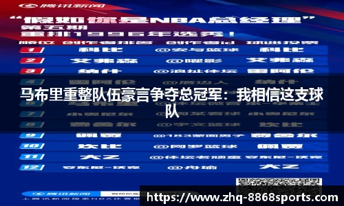 马布里重整队伍豪言争夺总冠军：我相信这支球队